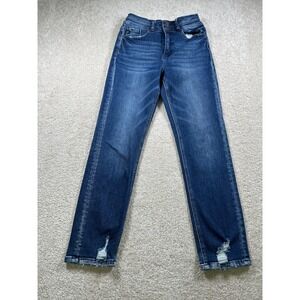 Kancan Womens Size 3 Juniors‎ Distressed Blue Jeans Denim Skinny